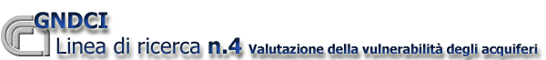 GNDCI LINEA 4 GNDCI LINEA 4-Valutazione della vulnerabilità degli acquiferi